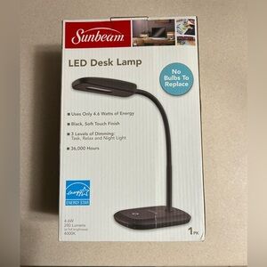 Never used and in original box! Sunbeam LED Desk Lamp